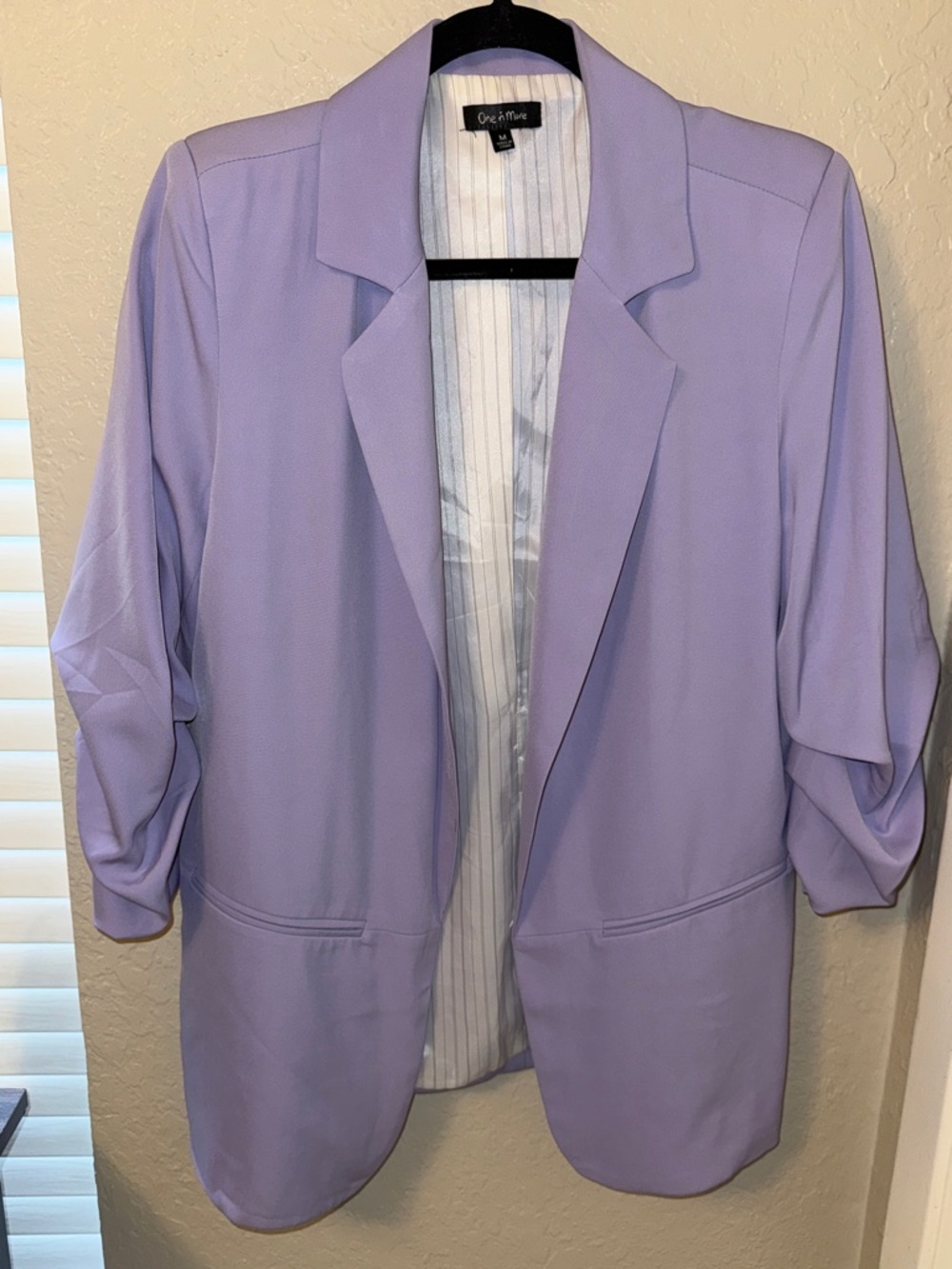 Lavender Open-Front Women's Blazer